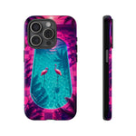 Neon Flamingo Pool Vaporwave Art Tough Phone Case