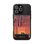 Silverado sunset truck Phone Case | Retro pickup silhouette