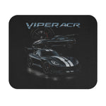 Viper ACR Mouse Pad Black with White Stripes Sports Car Design