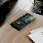 Salmon River Fishing Phone Case, Sunlit Current Cover