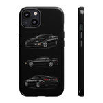 Black 300ZX Sports Car Tough Phone Case - Multi View