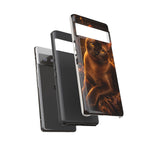 Burmese Golden Sable Portrait Art Tough Phone Case