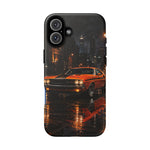 Challenger RT Phone Case, Rainy City Night Muscle Car Tough Cover