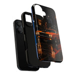 Challenger RT Phone Case, Rainy City Night Muscle Car Tough Cover