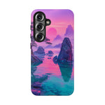 Japanese Landscape Rocks Water Vaporwave Phone Case – Nature Aesthetic