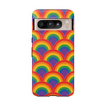 Rainbow Arch Stripe Retro Art Tough Phone Case