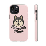 Pomsky Mom Phone Case | Cute Dog Illustration