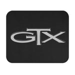 GTX Chrome Emblem Mouse Pad | Black Rectangle Gaming Desk Mat