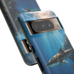 Cobia Reef Phone Case, Shaft of Light Ocean Fishing Tough Cover