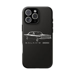 Vintage Galaxie 500 Phone Case | Classic Car Illustration, Black