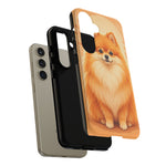 Pomeranian Tiny Fox Fluffy Art Tough Phone Case