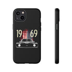1969 Camaro SS American Flag Tough Phone Case Cover Gift Art