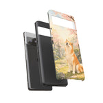 Akita under Cherry Blossoms Dog Breed Phone Case