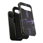 R33 Skyline Phone Case, Purple 97 JDM Sports Car Stripe Studio Cover