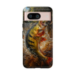 Peacock Bass Strike Phone Case Freshwater Fishing Gift for Anglers