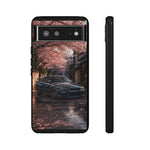 Cherry Blossom Street Scene R34 Skyline GTR Tough Case | Car Photo Cover