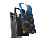 Snapper Reef Phone Case, Sunlit School Ocean Fishing Tough Cover