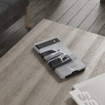 Silver Camaro Phone Case, ZL1 American Muscle Car Tough Cover for Men Gift