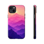 Pastel Mountain Haze Vaporwave Art Tough Phone Case