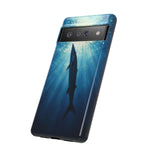 Barracuda Silhouette Phone Case, Sunlit Marine Art Tough Cover