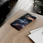 Skyline GT-R R34 White Nurburgring Speed Art Tough Phone Case