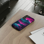 2 Rounds Canada Retina Artwork Vaporwave Phone Case – Landscape Aesthetic