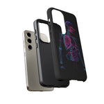 Neon Anatomical Skeleton Phone Case | Internal Displacement Art