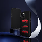 Red MR2 JDM Sports Car Phone Case Tough Multi View