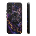 French Bulldog Galaxy Marble Art Tough Phone Case