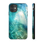Ocean Wave Tunnel Tough Case | Turquoise Surf Phone Cover