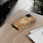 Persian Cat Floral Art Nouveau Tough Phone Case