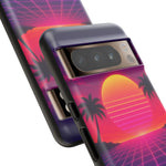 Classic Grid Sunset Vaporwave Art Tough Phone Case