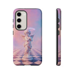 Praying Cherub Statue halo Vaporwave Aesthetic phone case