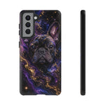 French Bulldog Galaxy Marble Art Tough Phone Case