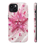 Pink Glitter Star Tough Case | Sparkle Phone Case