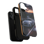 Skyline GT-R R34 White Nurburgring Speed Art Tough Phone Case