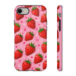 Retro Strawberry Y2K Art Tough Phone Case