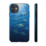 Amberjack School Phone Case, Open Water Sunlight Tough Cover