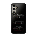 Black GNX Phone Case, Three-View Muscle Car Vector Tough Cover