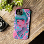 Neon Cyber Geisha phone case | Tough Case