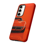 Orange 1969 C3 Phone Case, Stingray Classic Sports Car Cover, Gift