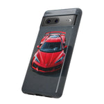 Red C8 Z06 Track Wing Tough Phone Case Cover Gift Art