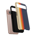Retro Rainbow Stripe Phone Case | Tough Phone Case