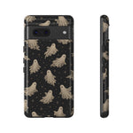 Vintage Ghost Pattern phone case | Halloween spooky stars design