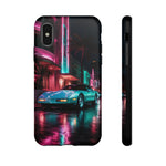 1980s Sports Car C4 Miami Nights Aesthetic Tough Phone Case