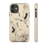 Red-Crowned Crane Sumi-e Art Tough Phone Case