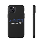 Blue C8 ZR1 Phone Case for Supercar Enthusiasts