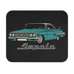Turquoise Classic Impala Car Mouse Pad | Retro Chevy Illustration