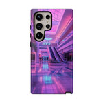 Empty Mall Escalator Vaporwave Art Tough Phone Case