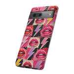 Pop Art Lips and Lightning Bolt Phone Case
